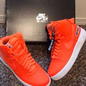 nike high tops orange